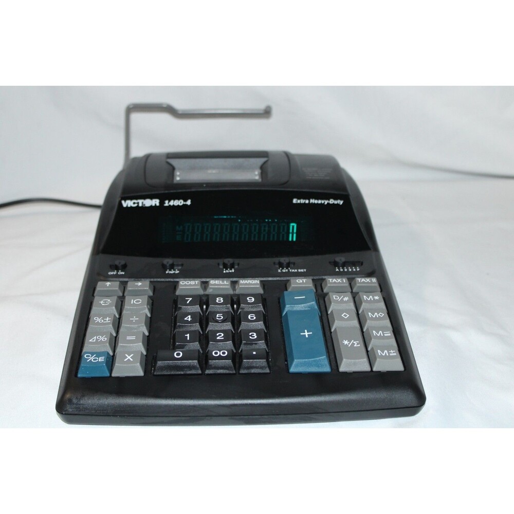 Victor 1460-4 12 Digit Display Extra Heavy Duty Commercial Printing Calculator